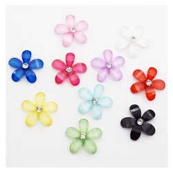 50 pz colori misti simulazione retro piatto resina fiore Cabochon gioielli fai da te per bambini nuovi accessori in resina planare forniture artigianali