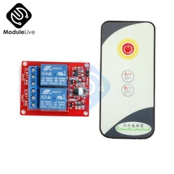 2 Channel 2CH Two Way 12V IR Infrared Remote Control Switch High-current Relay  Board LED Status Indicator Controller