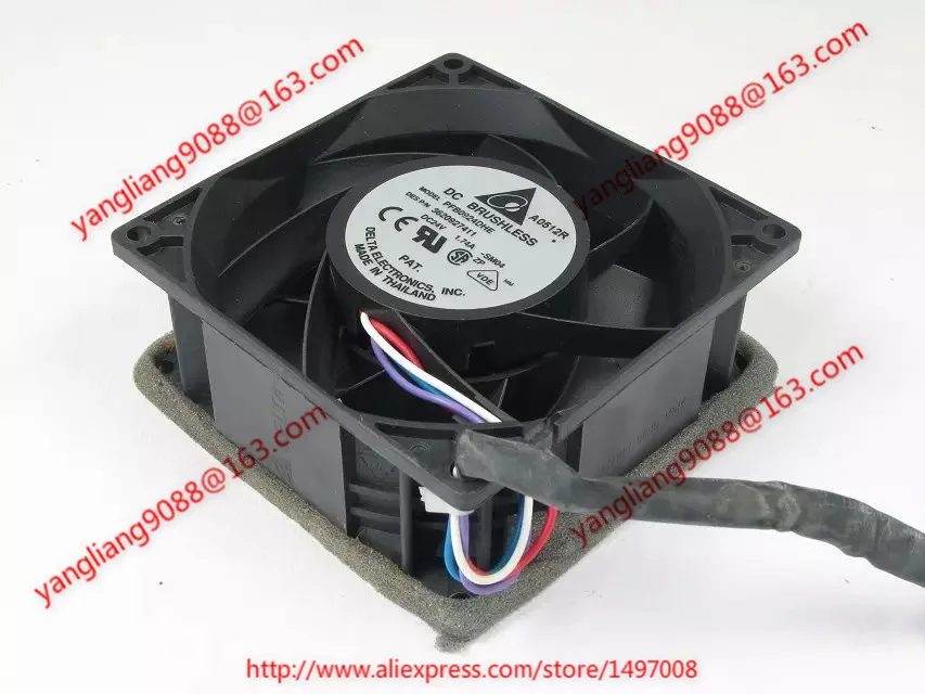 

Delta Electronics PFB0924DHE P/N:3620927411 SM04 DC 24V 1.74A 90x90x38mm Server Cooling Fan