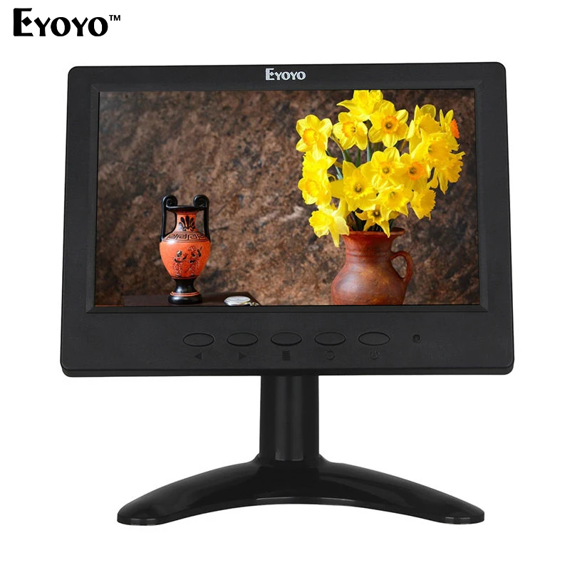 

Eyoyo HD 7" TFT LCD Monitor 1024*600 VGA BNC Video Display HDMl For PC,CCTV Security Free shipping