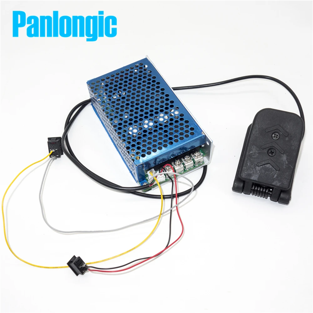 Panlongic Footboard Hall Throttle 100A 5000W Reversible PWM DC Motor Speed Controller 12V 24V 36V 48V Soft Start Brake