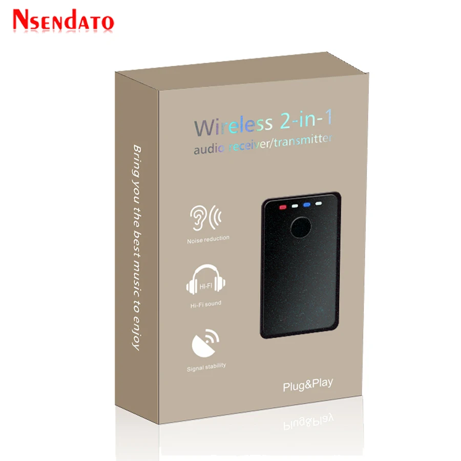 2-In-1 3.5Mm Jack Stereo Bluetooth Transmitter Receiver Adaptor Bluetooth 4.1 Transmisi Audio Nirkabel Receiver Aux Adaptor