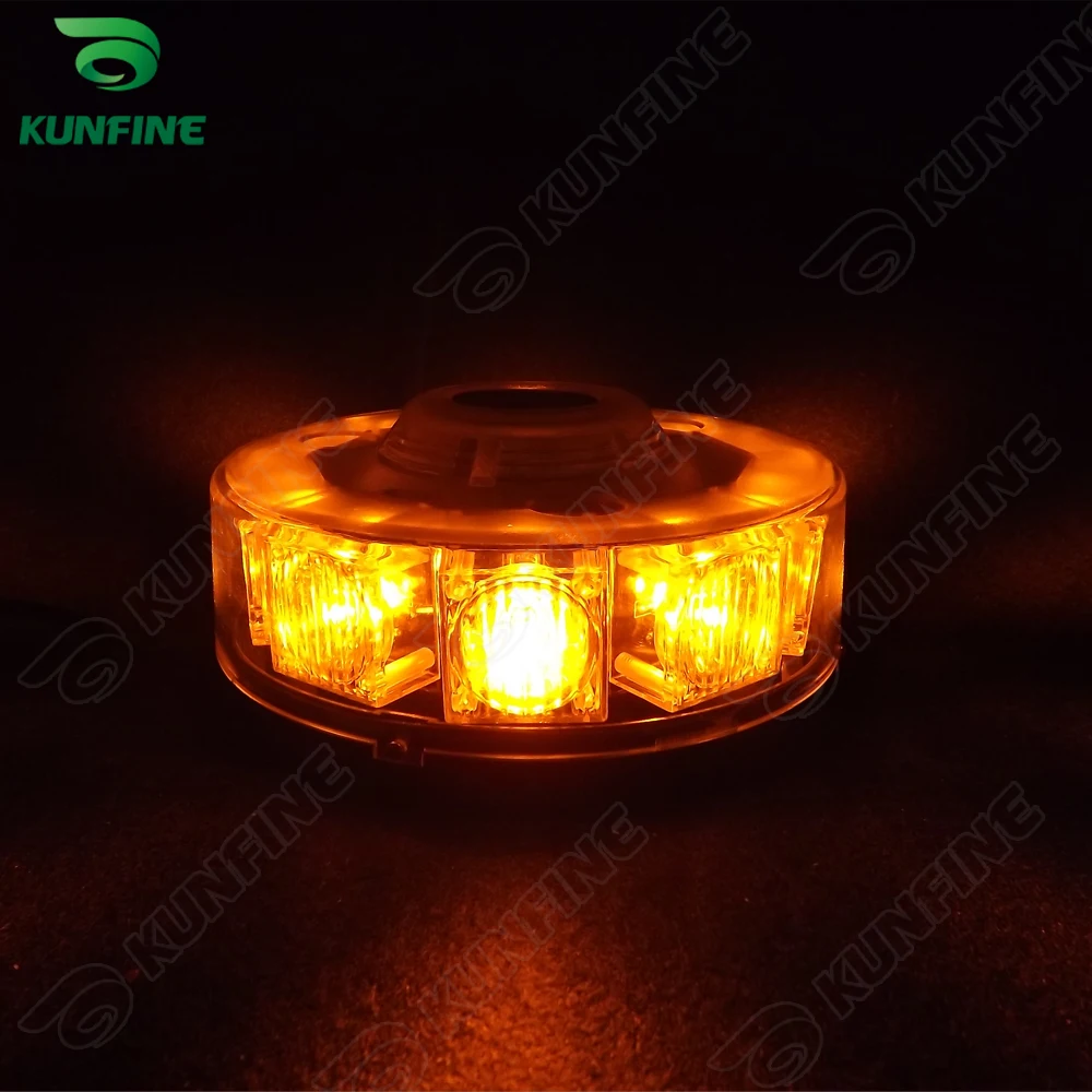 Round LED strobe light with High Power LED  With 8 flash Patterns include magnet in the light