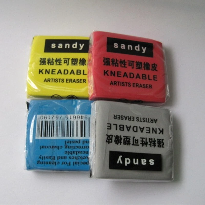 Colored Kneaded Rubber Art Sketch Drawing Pencil Eraser Pastel Painting Tools Artist Plasticine School Office Supply Stationery