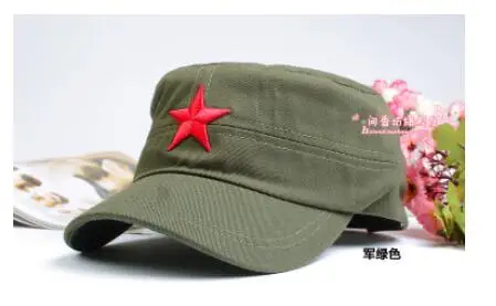 10pcs/lot Fashion Army Caps Summer Embroidery Red Star Baseball Cap Hat For Men Women Adjustable casual cap