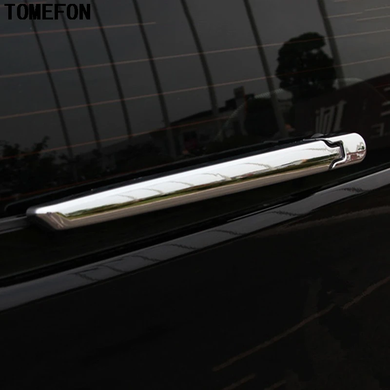 TOMEFON ABS Chrome Rear Tail Window Windshield Wiper Trim Overlay For Benz V-Class VITO Viano Valente Metris 2014 2015 2016 2017