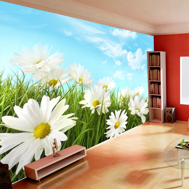 beibehang papel de parede Simple atmospheric floral wallpaper TV backdrop self-adhesive wallpaper mural stereoscopic 3D