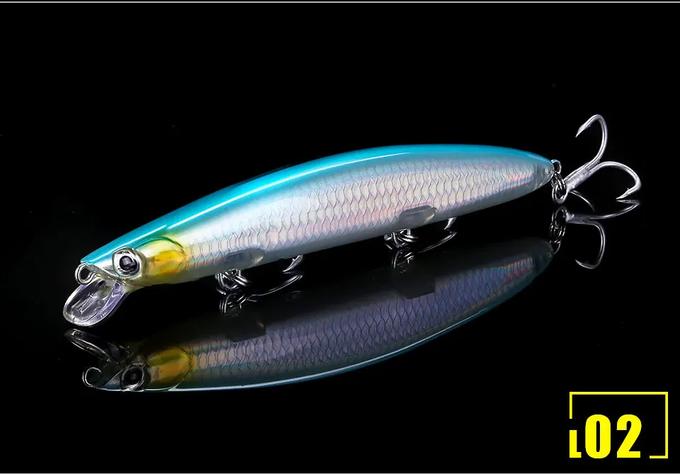 SeaKnight Brand 08 Minnow Angelköder Super Weitwurfköder Sinktiefe 0,3-0,9m 20g 3 Haken Harte Angelköder PVA-Box Verpackung – Detail 16