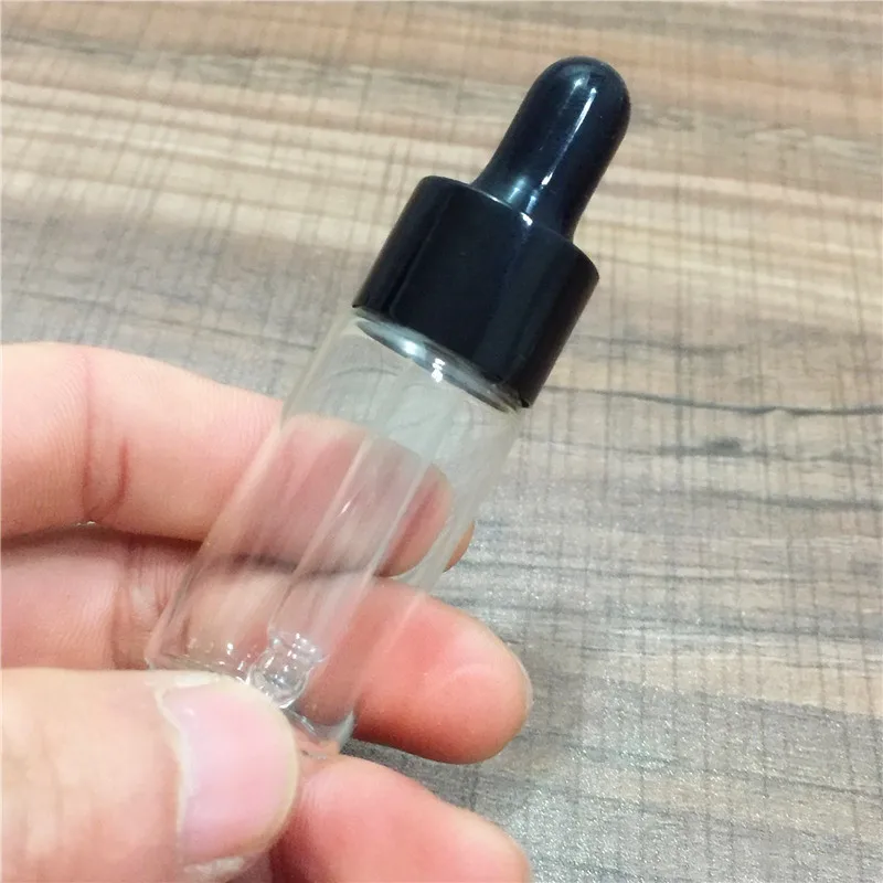 

300pcs/lot 10ml Glass Essential Oil Dropper Bottle 1/3oz Drop Liquid Pipette jars Amber Cosmetic Packaging