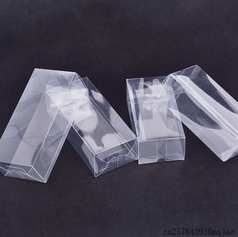 

200pcs Rectangular Display Boxes Plastic Transparent Box Clear PVC Packaging Box Sample Gift