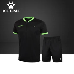 KELME koszulki piłkarskie na zamówienie dla sędziego piłkarskiego krótkie męskie profesjonalny Uniform koszulki De Futbol konfigurowalne zestawy koszula K15Z225