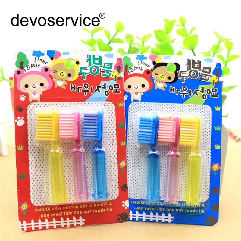 3Pcs/Lot Novelty Eraser Toothbrush Style Pencil Rubbers Creative Pencil Cover Student Supplies School Office Supply Student Gift