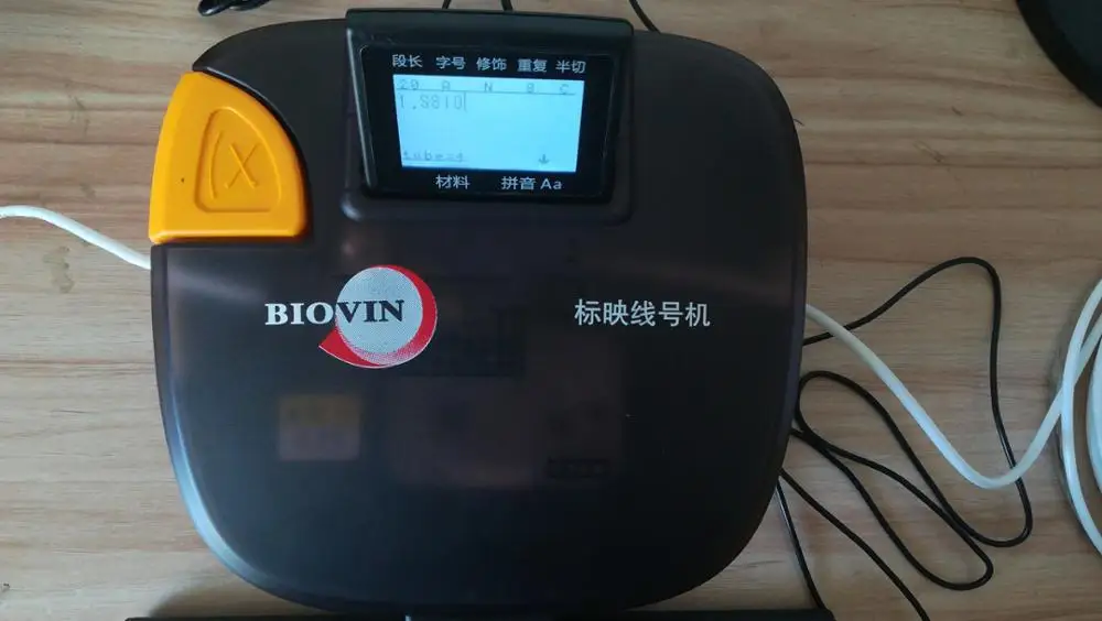 

Free Shipping BIOVIN S810 Tube Printer Wire marker sleeve Cable ID Printer Electronic Lettering Machine ferrule printing machin