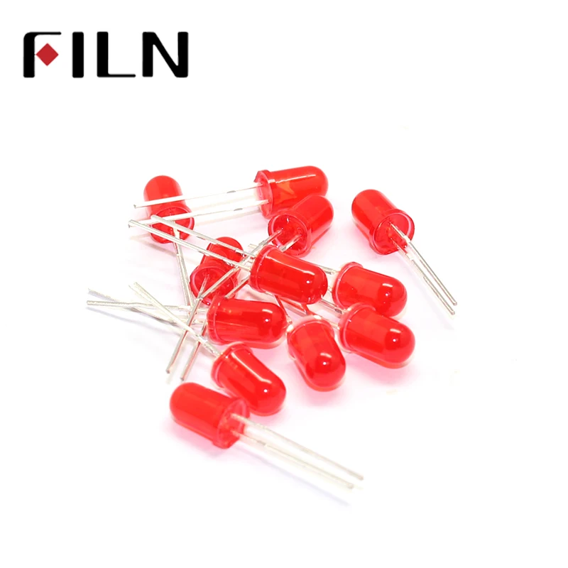 100pcs 5mm diffused red Bright LED bulbs Emitting Diode LED with 2 pin