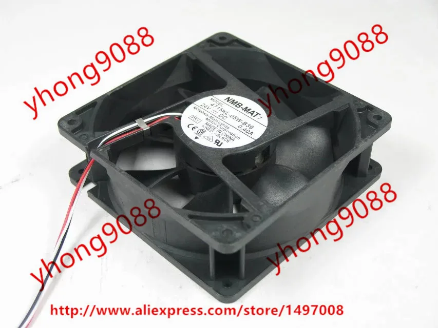 

NMB-MAT 4715KL-05W-B39 P51 DC 24V 0.40A 120x120x38mm Server Cooling Fan