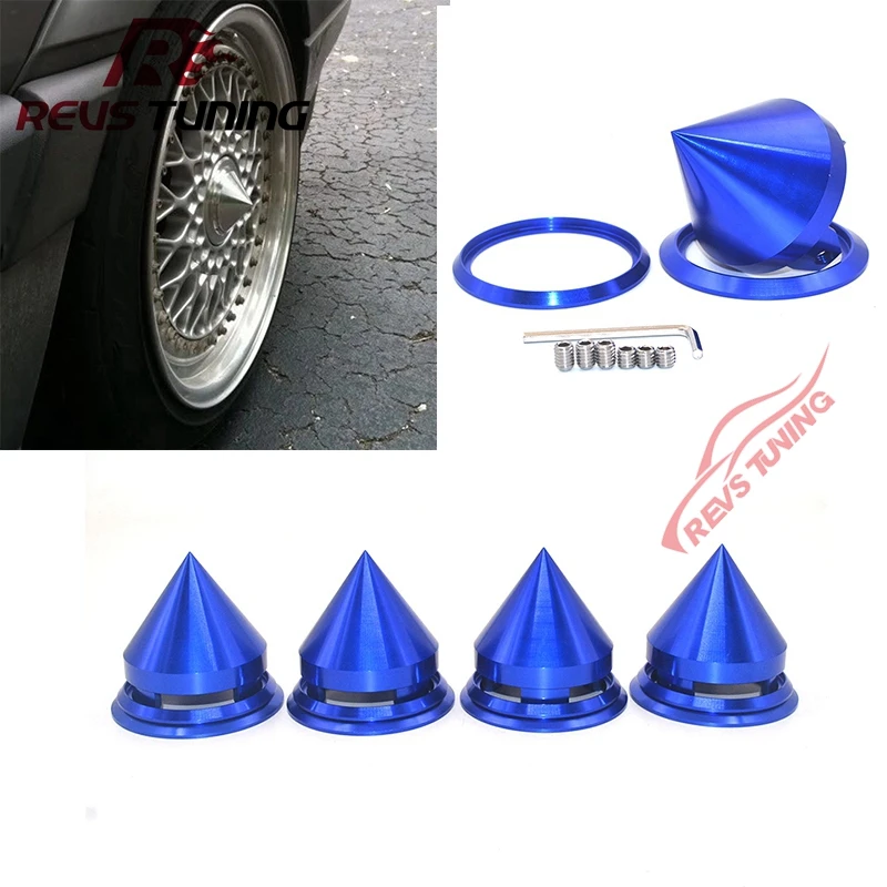 

4PCS 56mm~73mm Universal Aluminum Spike Auto Car Racing Alloy Wheel Rim Hubcaps Wheel Hub Center Cap Cover