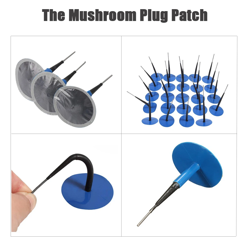 24pcs Tyre Puncture Repair Wired 4mm Plug Patch Mushroom Car Van Quad Trike tubeless tire repair kit