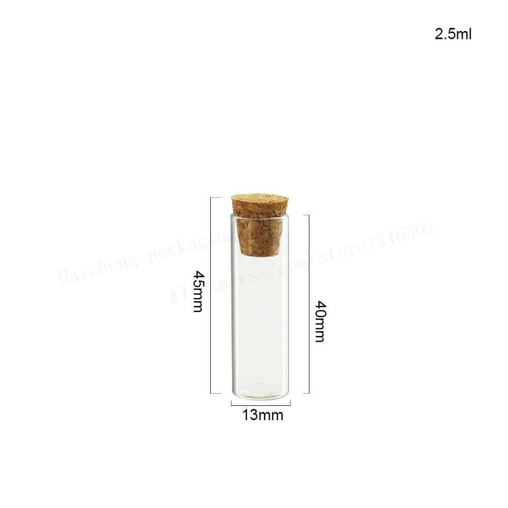 500X2.5 ML 3ML 4ML 5ML 6ML 13ML แก้วล้างหลอดทดสอบหลอด Cork stoppers ห้องปฏิบัติการโรงเรียนอุปกรณ์การศึกษา