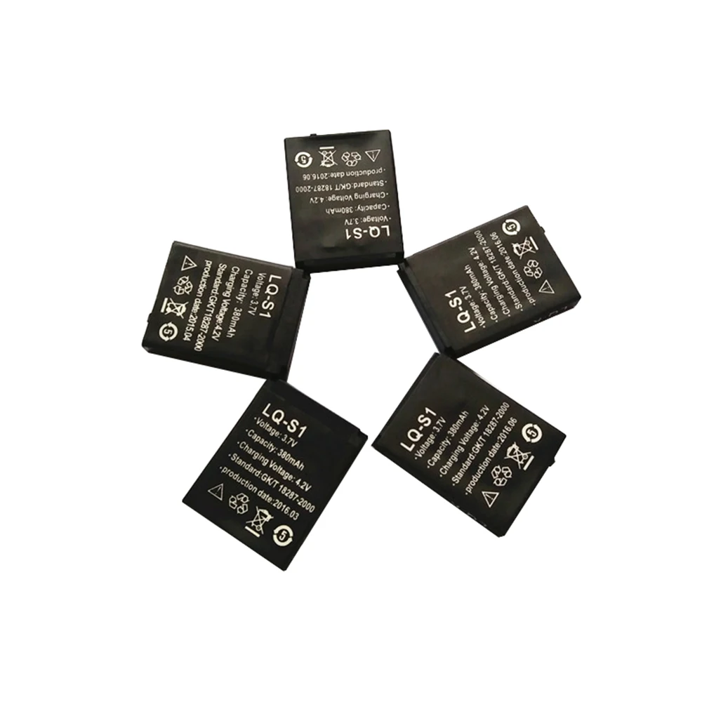 3pcs/lot 3.7V 380mAh Rechargeable Battery For Smart Watch dz09 SmartWatch Battery Replacement Battery For Smart Watch dz09