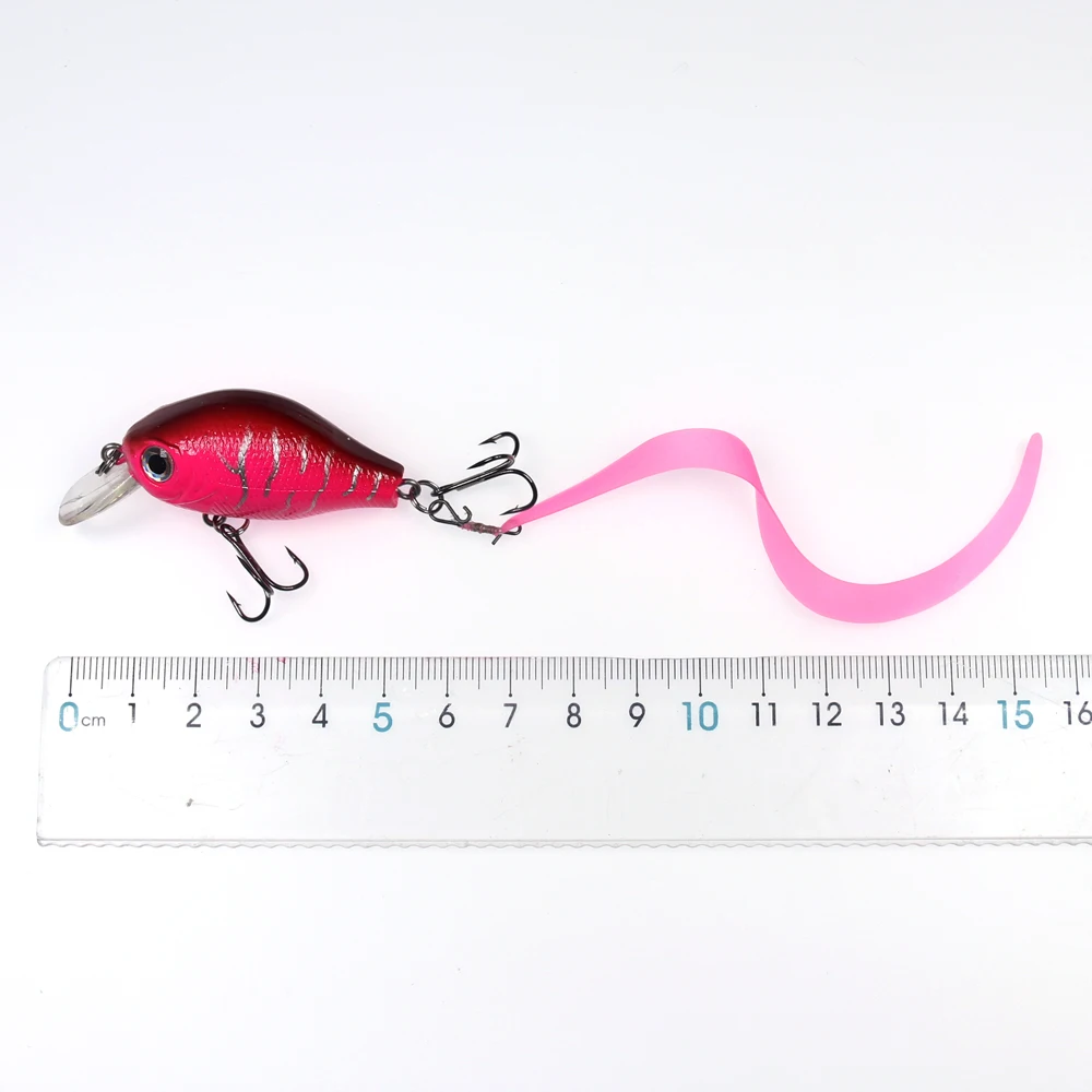 10PCS Saltwater Fishing M Pretied Fishing Fly Wiggle Tails Lure / Jig Tails with Quick Snap for Predator Pike Trout Bass