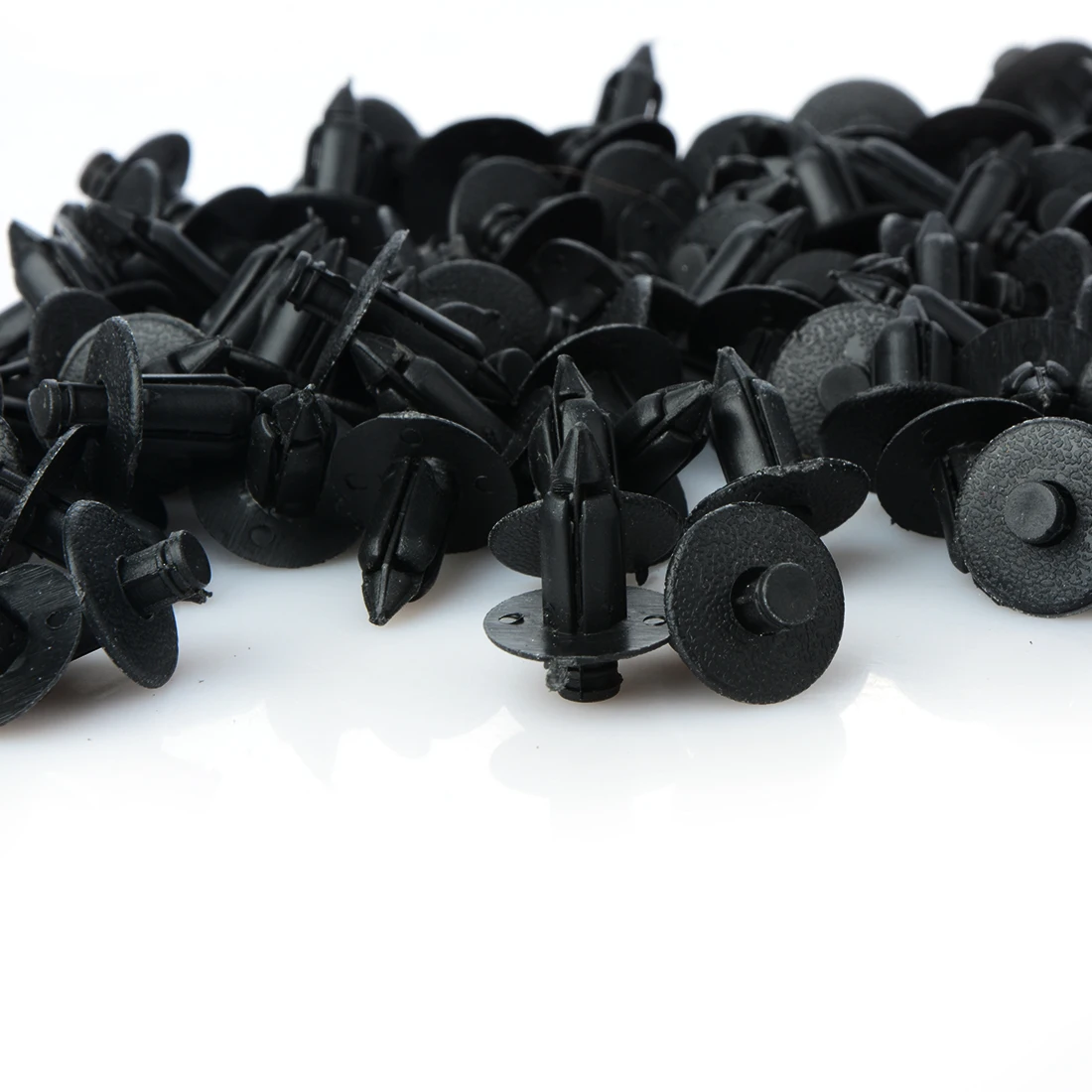 100Pcs 8mm Hole Car Fastener Plastic Rivet Bike Fairing Trim Clips For Honda Yamaha Suzuki Kawasaki Auto Fastener Car Styling