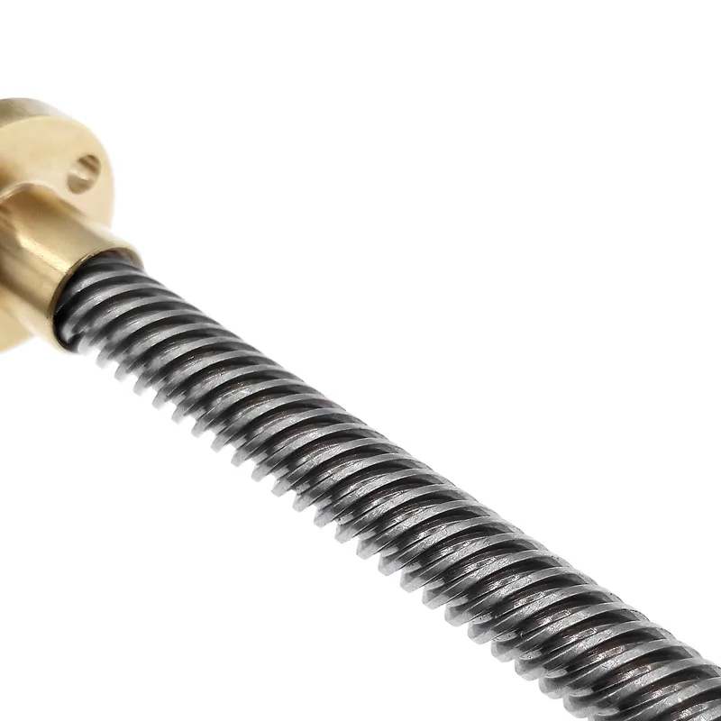 Lead Screw T8 450mm Linear Guide 3D Printers Parts helical pitch 2mm 4mm 8mm 10mm 12mm Trapezoidal Screws with nut image 2