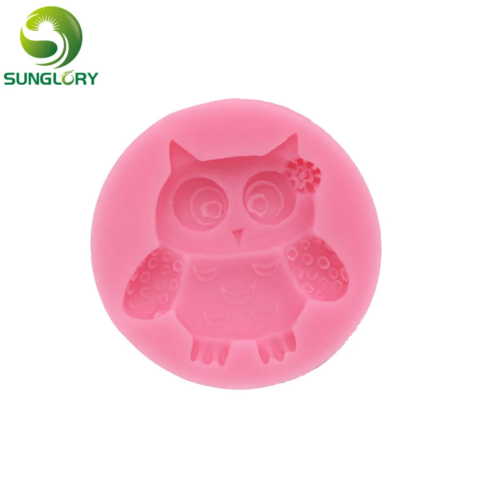 Small Owl Silicone Cake Mold Cake Decorating Tools Ferramentas Bolo Soap Mold Fondant Decor Moldes De Silicona Paste Americana