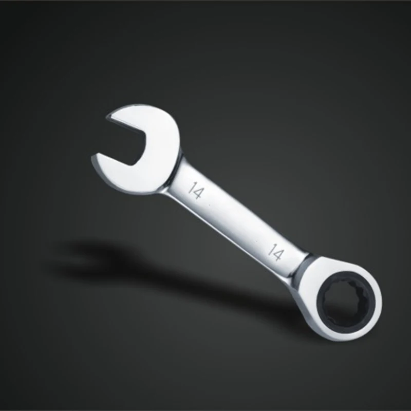 Nieuwe Set 8.9.10.11.12.13.14.15.16.17.18.19Mm 12 Stks/set Crv 72T Stubby Ratelsleutel Ratelsleutel Auto Reparatie Tool Set Din