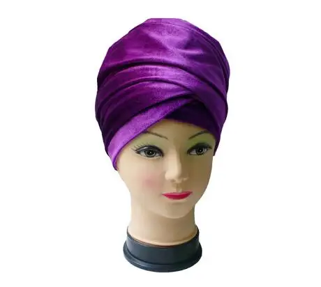 2019 Women Headwear Velvet Headwrap Women Earwarmers Scrunchy Twist Hair Band Turban Bandana Bandage Hijab Head Wrap Tie India