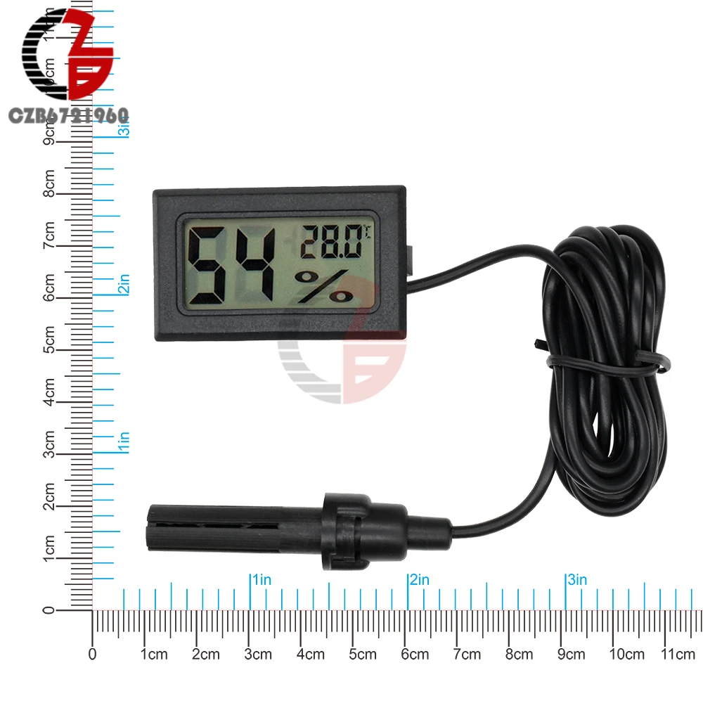 1.5M Mini LCD Digital Temperature Humidity Sensor Meter Thermometer Hygrometer Temperature Controller Soil Moisture Detector