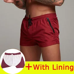 Shorts de musculação casual masculino, calça curta de ginástica nova, corredor masculino, treino na praia, verão, legal, 2022