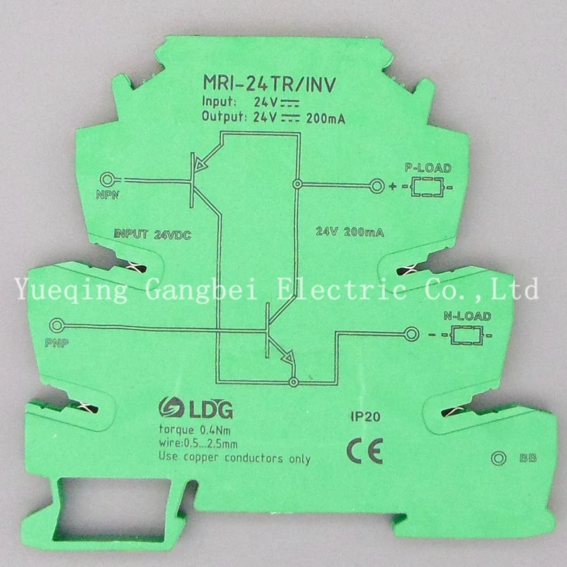 NPN PNP signal converter PLC sensor polar  level conversion module MRI-24TR/INV