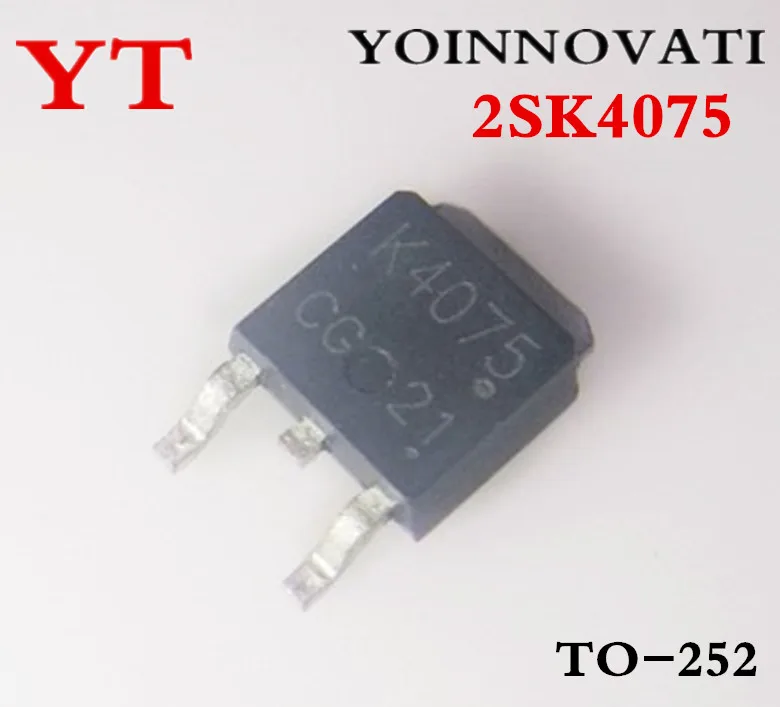 

20PCS 2SK4075 k4075 sk4075 4075 TO-252 N-CHANNEL POWER MOS 60A 40V transistor Best quality