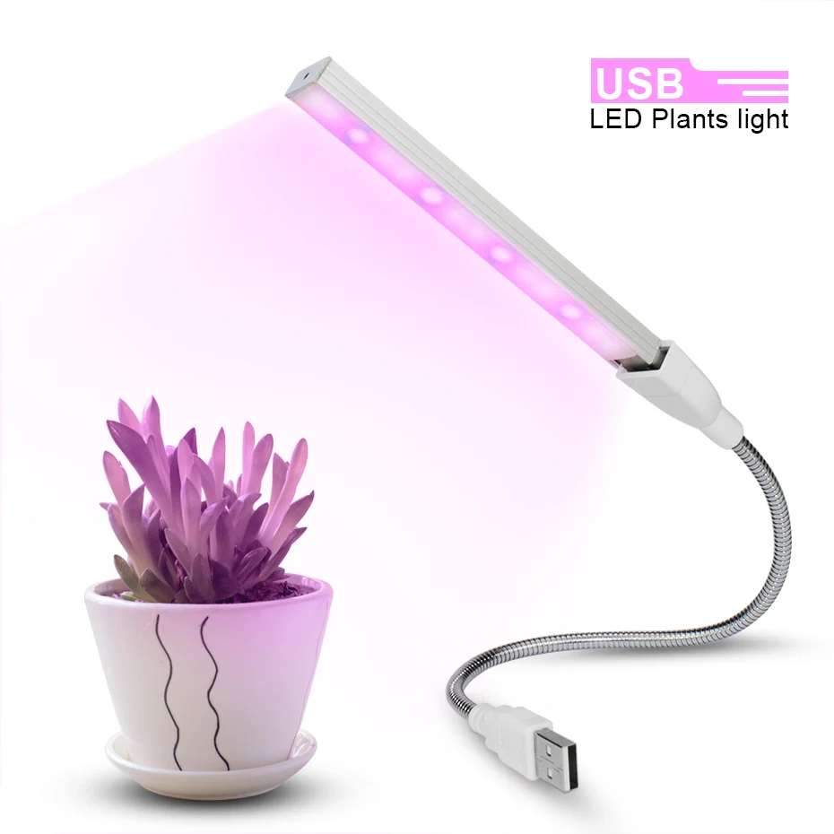 LED Grow Light DC 5 V Spektrum Penuh Fitolampy USB Tumbuh Lampu Merah Biru LED Tanaman Tumbuh Lampu Phyto Lampu untuk Bunga Rumah Kaca