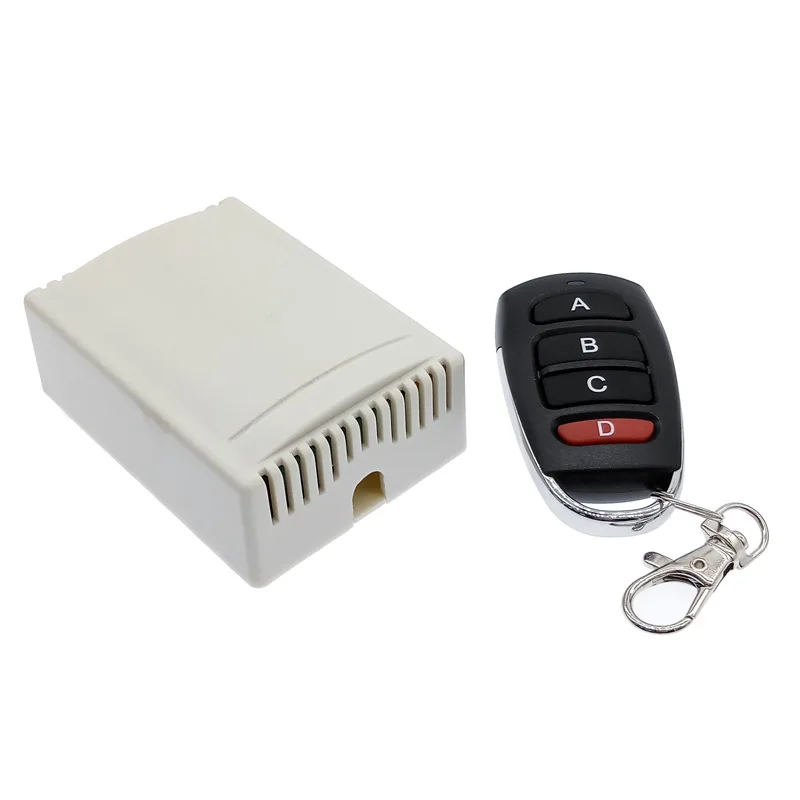 12VDC Wireless remote control switch 4 Way remot control 433MHZ relay receiver module RF 4NO+4NC controller