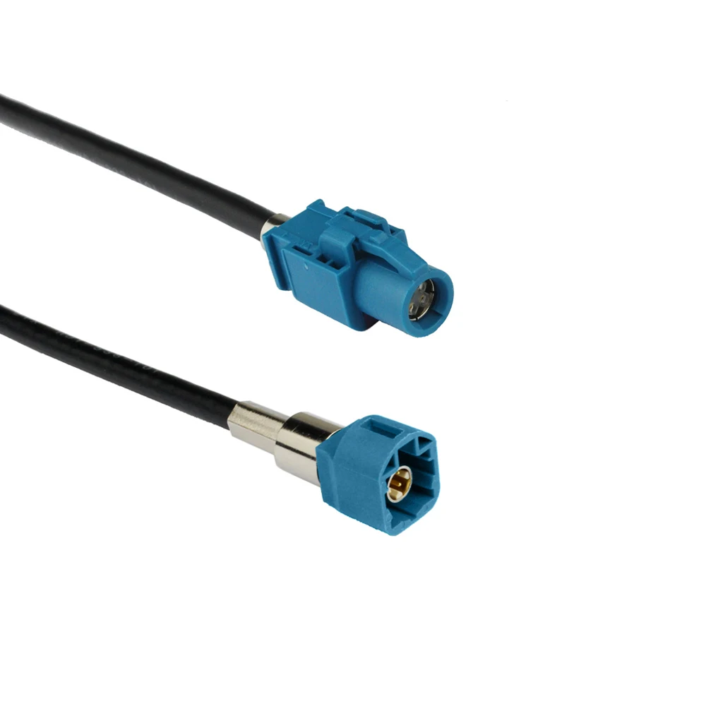 Eightwood FAKRA Z HSD Plug Male to Jack Female LVDS New Vehicle High-speed Transmission Shielded Dacar 535 4-Core Cable Custom