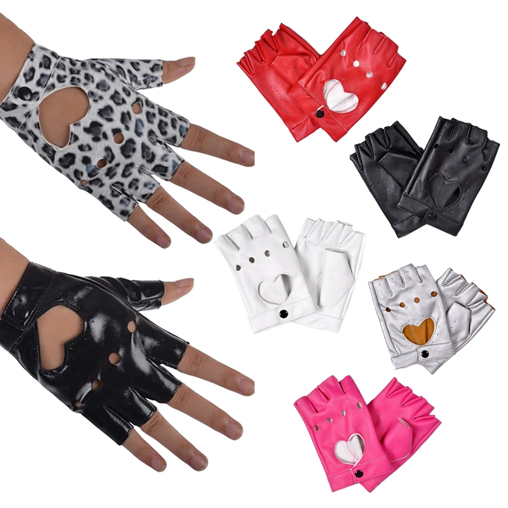 New Ladies Gloves 2020 Fashion Female Gloves Women PU Leather Fingerless Gloves Guantes Mujer Hot Sale Female Gloves Gifts