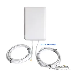 Wireless flat antenna 50km directional satellite antena 16dbi 2x2 mimo panel antenna 4g lte