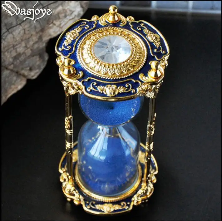 15Min creative sand timer hourglass for children\'s time metal hour Glass Sandglass Clock Study desktop Home Decoration Gift A11