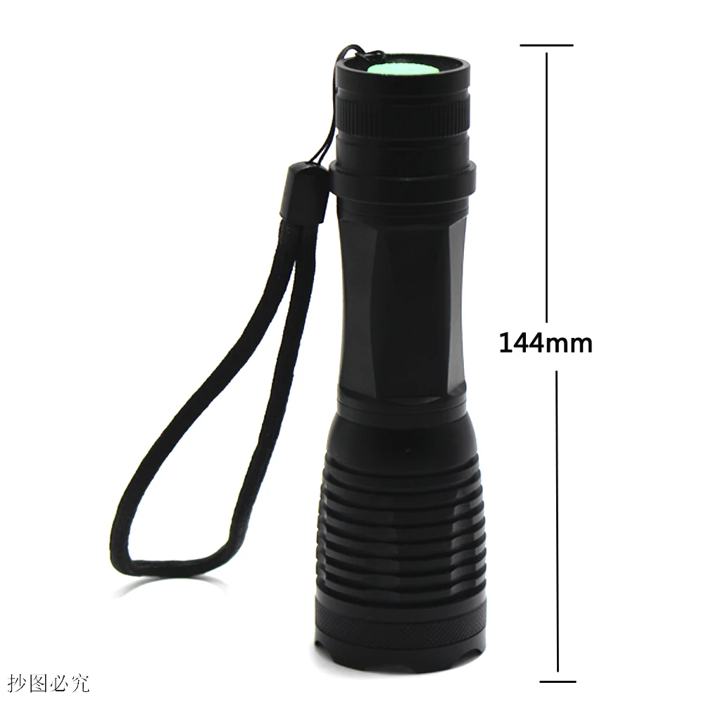 Imagem -05 - Led Zoom Lanterna Tática Vermelho Verde Branco Caça Luz ir 850nm Lanterna Interruptor de Pressão Remoto Gun Mount Outdoorled