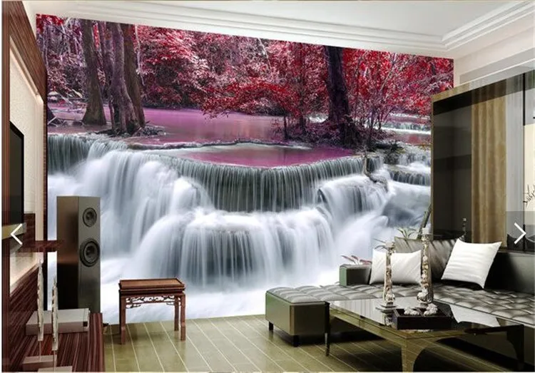 

HD Fairyland Falls home decoration painting living room to enjoy painting bar stickers bedroom painting office landscape