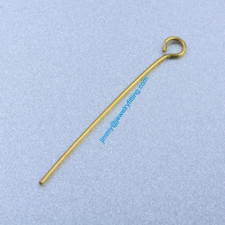 Jewelry Making findings Eye Pins  Brass Pins ;Scarf Pins findings 0.7*34mm