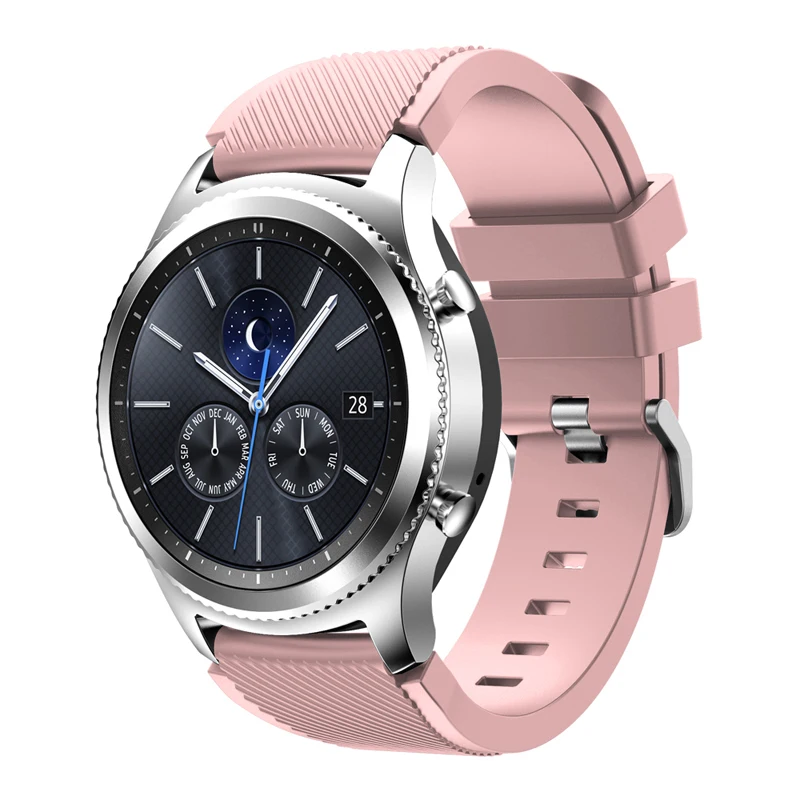 Correa de reloj de 22mm para Samsung Gear S3 Classic, Frontier, Galaxy Watch, 46mm, 3, 45mm, Correa deportiva de repuesto