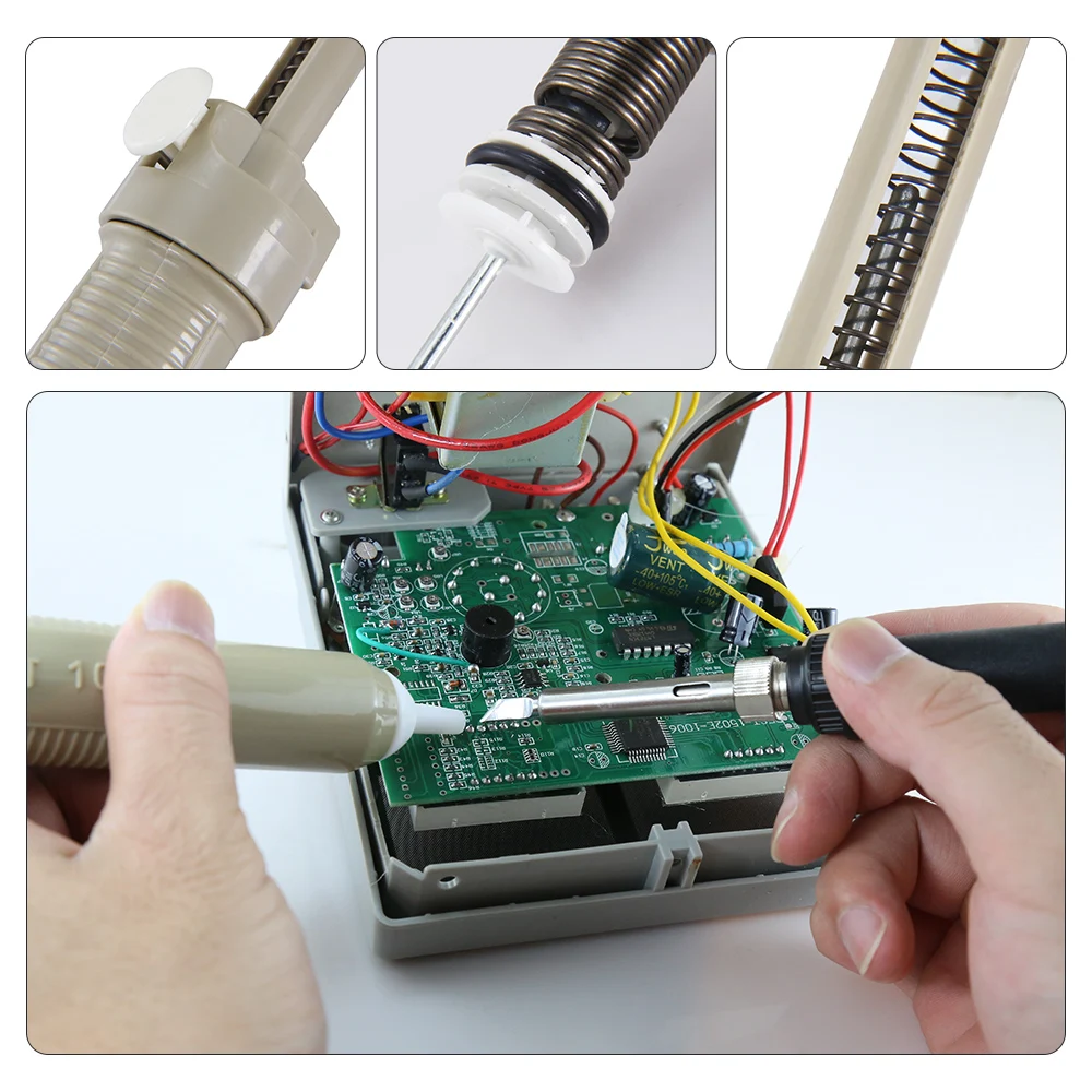 BST-108 Professional Removal Solder Tool Instruments Set Suction Tin Solder Suckers Gun Soldering Iron Pen Hand Tools Set