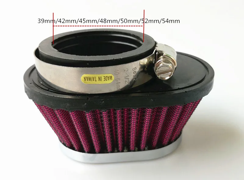 1 pcs 39mm 42mm 45mm 48mm 50mm 52mm 54mm Motorcycle Air Filter for CB750/SR400 Air Filters & Systems