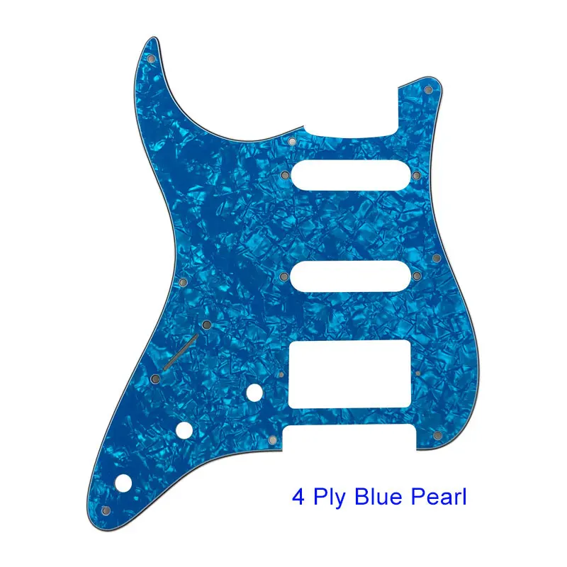 Quality Guitar Parts For US Left Handed 57\' 8 Screw Holes Strat Guitar Pickguard With PAF Humbucker HSS Scratch Plate