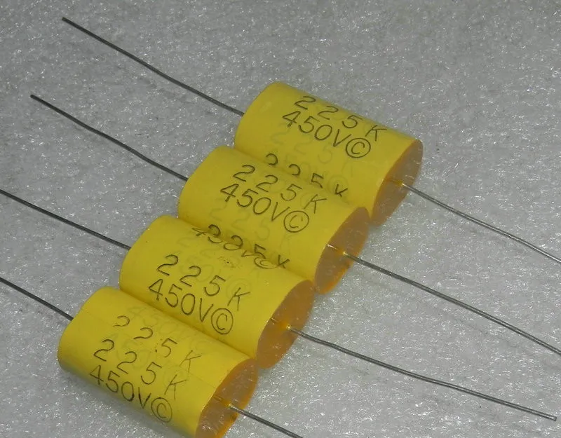 Original new 100% import 450v2.2uf 225k MKP MPF polypropylene fractional axial metallized film capacitance (Inductor)