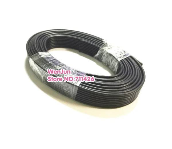 High Quality 8pin all BLACK 1007 18AWG Ribbon Cable for led pixel module 8P connector 8 pin Parallel cable