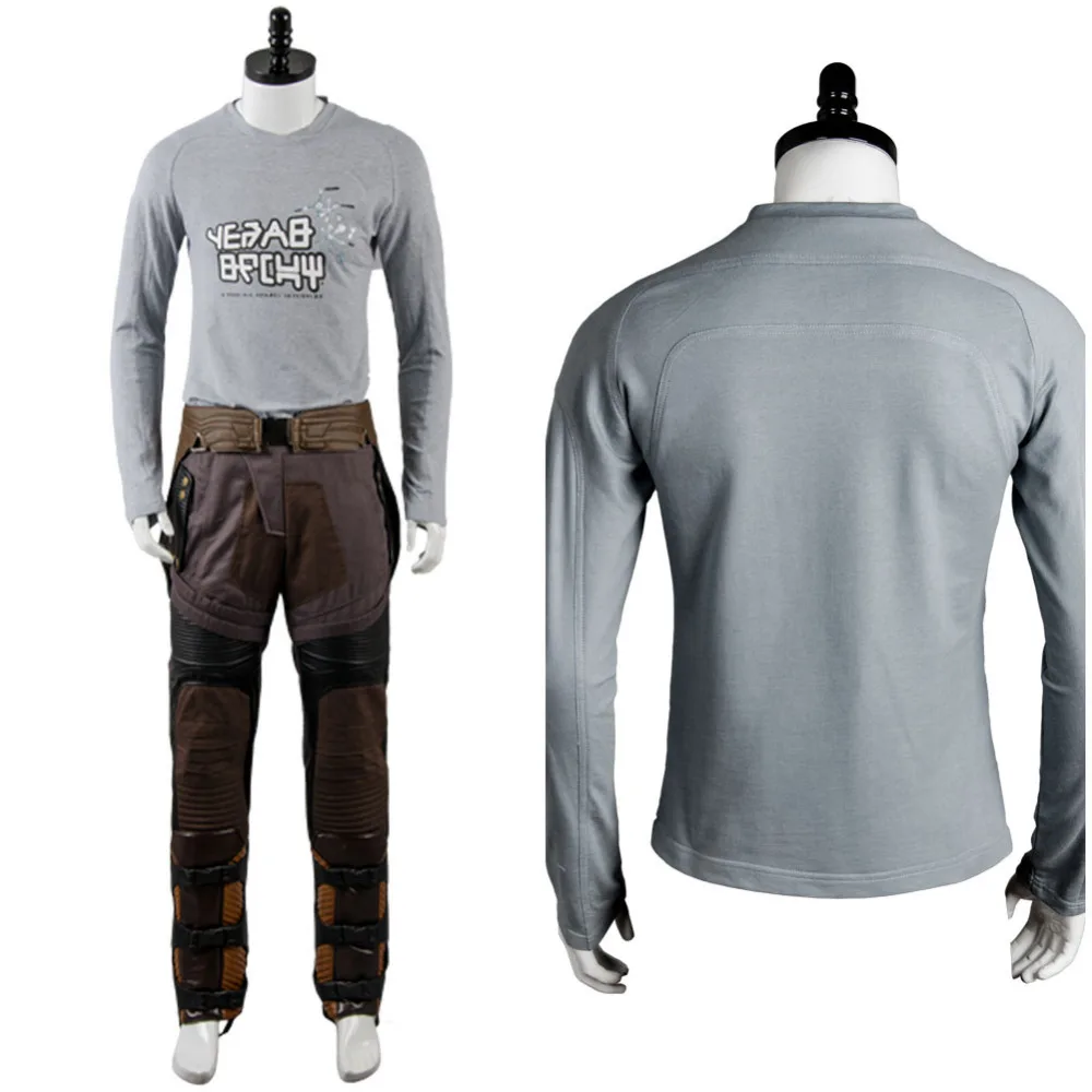 Peter Champion Quill Starlord Uniform Shirt Costume pour hommes adultes, ensembles complets, chemise uniquement, carnaval d'Halloween