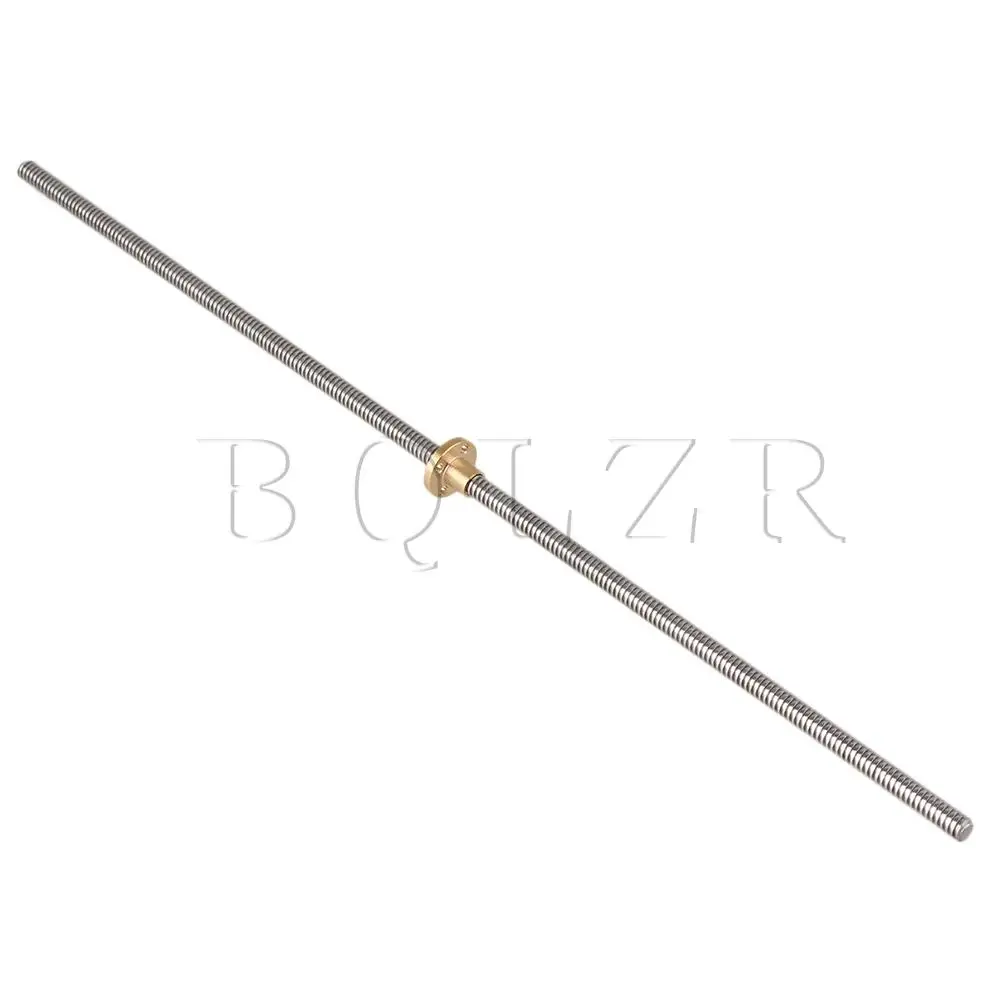 BQLZR L450mm Rvs Lood Schroef en Moer 2mm Lead voor Machine Tool